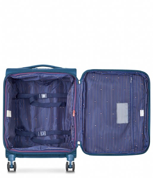 Delsey Walizki na bagaż podręczny Montmartre Air 2.0 Carry On S Slim Expandable 55cm 4W Blue