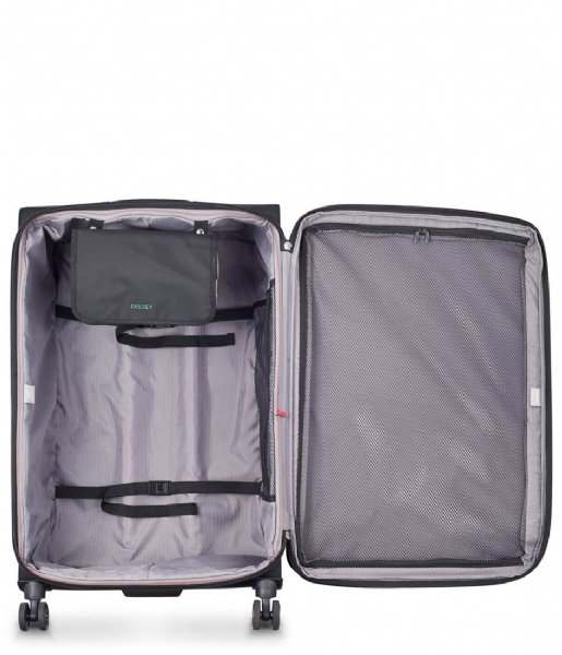Delsey  Helium Dlx Suitcase Xl Expandable 83cm Black