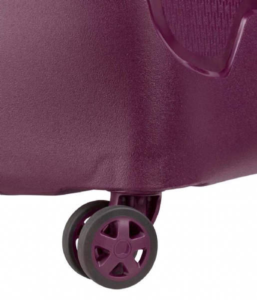 Delsey  Moncey 55 Cm Slim 4 Double Wheels Cabin Trolley Case Purple