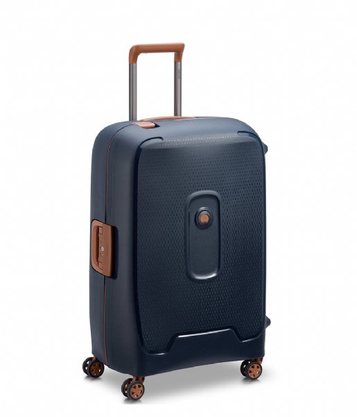 Delsey  Moncey 69 Cm 4 Double Wheels Trolley Case Ink Blue