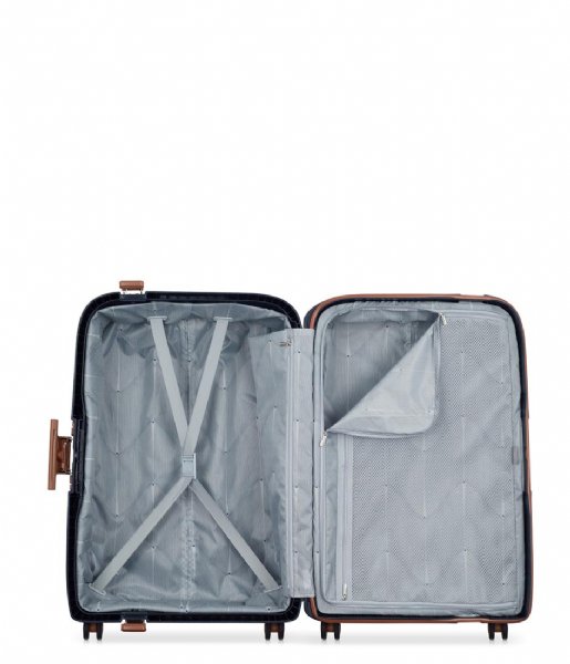 Delsey  Moncey 82 Cm 4 Double Wheels Trolley Case Ink Blue