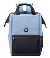 Delsey 1 Cpt Backpack Pc Protection 14 Inch Blue Grey