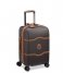 Delsey Walizki na bagaż podręczny Chatelet Air 2.0 55 cm 4 Double Wheels Cabin Trolley Case Brown