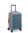 Delsey Walizki na bagaż podręczny St Tropez 55 cm 4 Double Wheels Expandable Cabin Trolley Case Blue