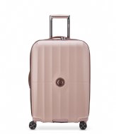 Delsey St Tropez 67 cm 4 Double Wheels Expandable Trolley Case Pink
