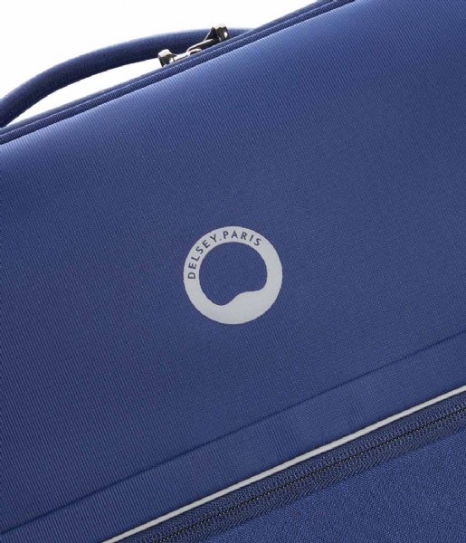 Delsey Walizki na bagaż podręczny Brochant 2.0 Slim 4 Double Wheels Cabin Trolley Case 55cm Blue