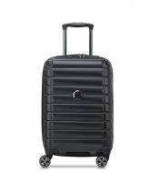 Delsey 4 Double Wheels Expandable Cabin Trolley Case 55cm Black