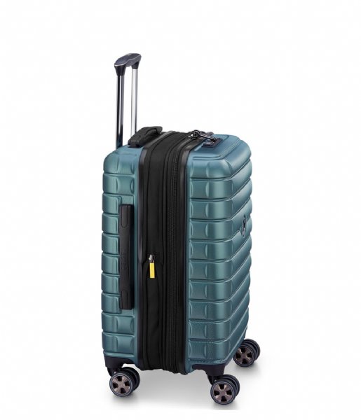 Delsey Walizki na bagaż podręczny Shadow 5.0 4 Double Wheels Expandable Cabin Trolley Case 55cm Green