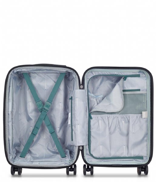 Delsey Walizki na bagaż podręczny Shadow 5.0 4 Double Wheels Expandable Cabin Trolley Case 55cm Green