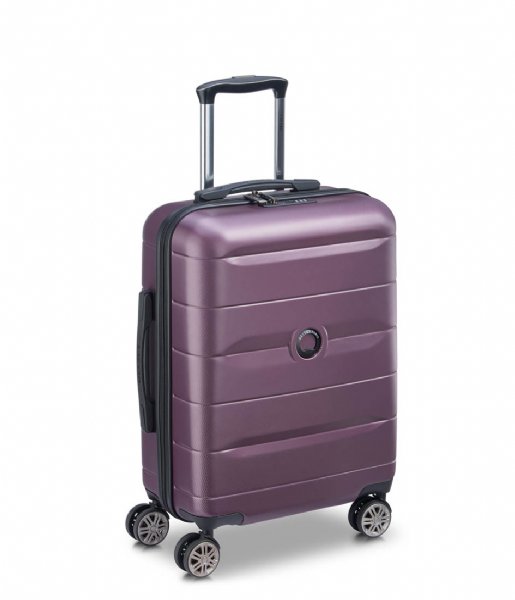 Delsey Walizki na bagaż podręczny Comete Plus 55 cm Slim 4 Double Wheels Cabin Trolley Case Violet