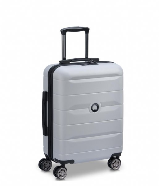 Delsey Walizki na bagaż podręczny Comete Plus 55 cm Slim 4 Double Wheels Cabin Trolley Case Grey Argent