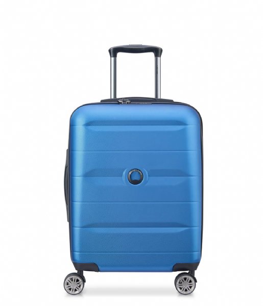 Delsey Walizki na bagaż podręczny Comete Plus 55 cm Slim 4 Double Wheels Cabin Trolley Case Blue Clair