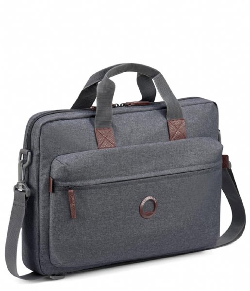 Delsey  Maubert 2.0 1 Cpt Satchel Pc Protection 15.3 Inch Anthracite