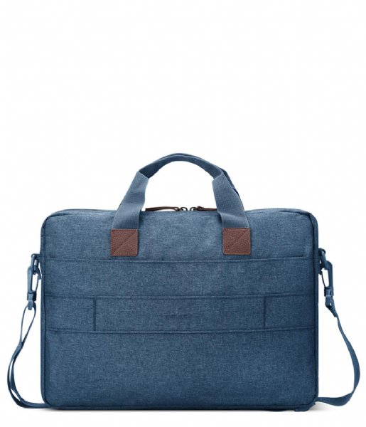 Delsey  Maubert 2.0 1 Cpt Satchel Pc Protection 15.3 Inch Blue