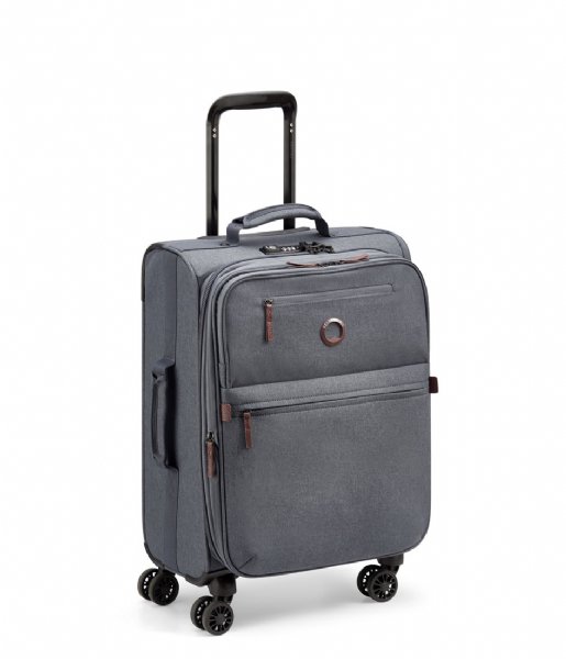 Delsey Walizki na bagaż podręczny Maubert 2.0 4 Double Wheels Expandable Cabin Trolley Case 55cm Anthracite