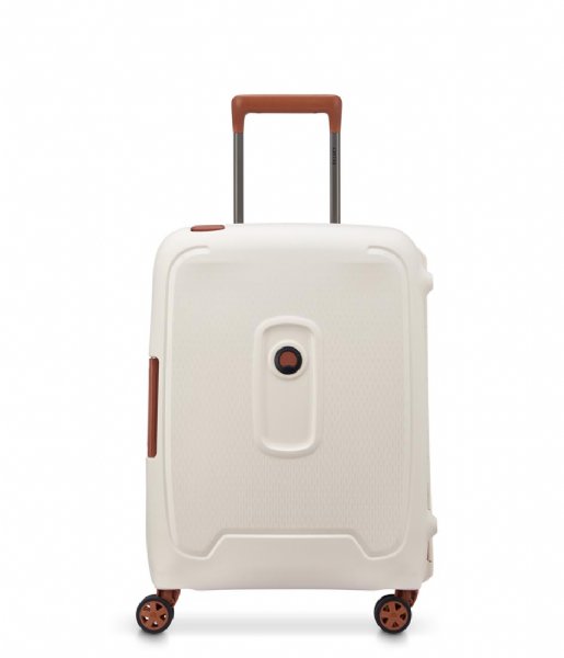 Delsey Walizki na bagaż podręczny Moncey 55 cm Slim 4 Double Wheels Cabin Trolley Case Angora