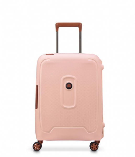 Delsey Walizki na bagaż podręczny Moncey 55 cm Slim 4 Double Wheels Cabin Trolley Case Pink