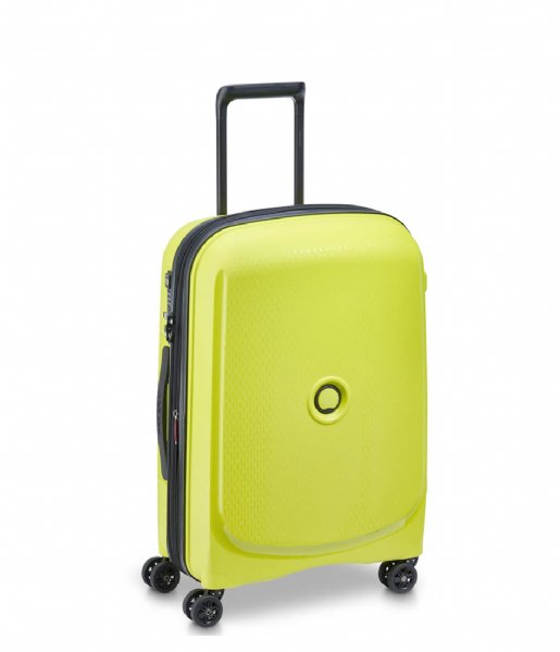 Delsey Walizki na bagaż podręczny Belmont Plus 55 cm Slim 4 Double Wheels Cabin Trolley Case Green Chartreuse