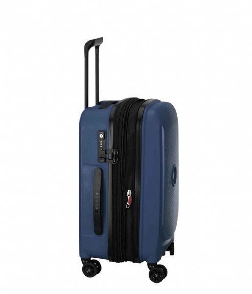 Delsey Walizki na bagaż podręczny Belmont Plus 55 Cm 4 Double Wheels Expandable Cabin Trolley Case Bleu