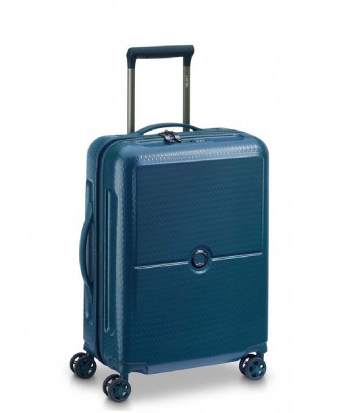 Delsey Walizki na bagaż podręczny Turenne 55 cm Slim 4 Wheels Cabin Trolley Case Blue Nuit