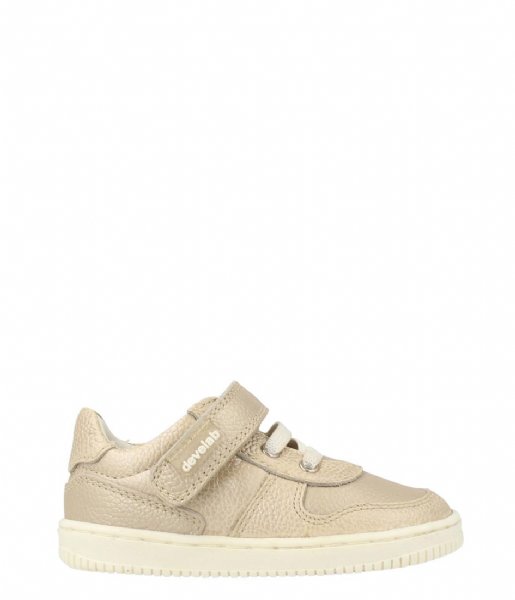 Develab  FirstStep LowCut Snkr Velcro Gold Nappa (352)