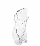 DOIY Glass Body Statuette Flower Vase Transparant