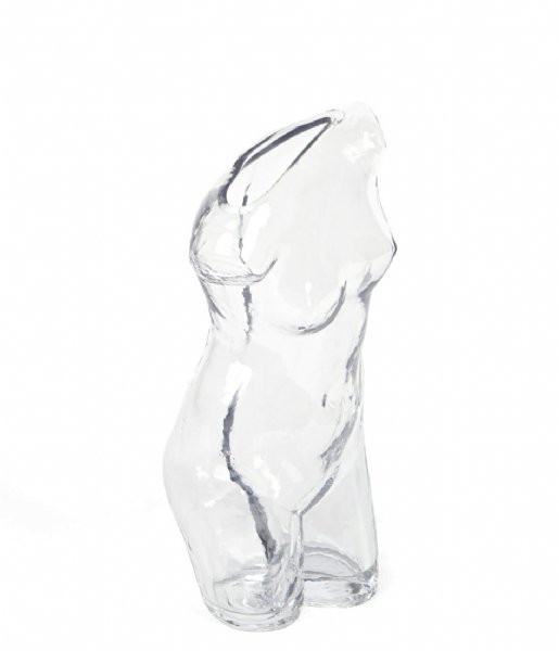 DOIY  Glass Body Statuette Flower Vase Transparant