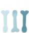 Done by Deer  Silicone baby spoon 3-pack Wally Blue