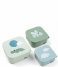 Done by Deer  Snack Box Set 3 Pcs Happy Clouds Clouds Green
