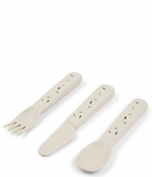 Done by Deer  Foodie cutlery set Confetti Sand