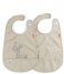 Done by Deer  Bib w/velcro 2-pack Lalee Sand