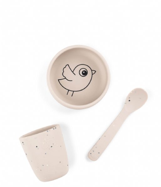 Done by Deer  Silicone First Meal Set Birdee Sand