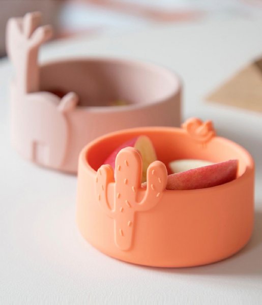 Done by Deer  Silicone Bowl Set 2 Pcs Lalee Lalee Powder Coral