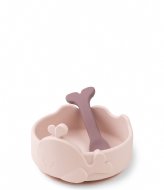 Done by Deer Silicone Stick&Stay Bowl And Baby Spoon Wally Wally Powder