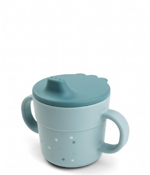 Done by Deer  Foodie Spout Cup Happy Dots Blue (20)