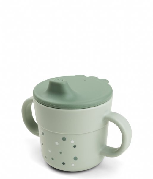 Done by Deer  Foodie Spout Cup Happy Dots Green (30)