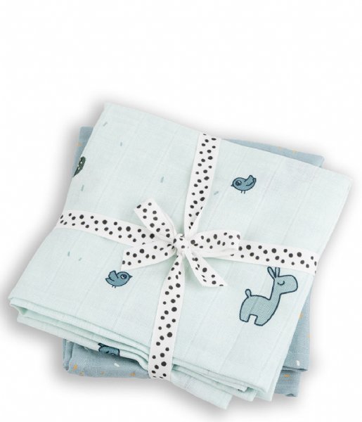 Done by Deer  Swaddle 2-pack GOTS Lalee Blue