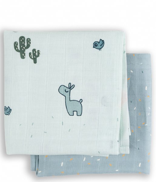 Done by Deer  Swaddle 2-pack GOTS Lalee Blue