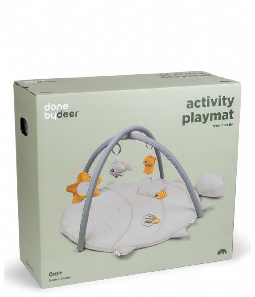 Done by Deer  Activity Play mat Sea friends Grey