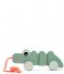 Done by Deer  Pull along wiggle toy Croco Green