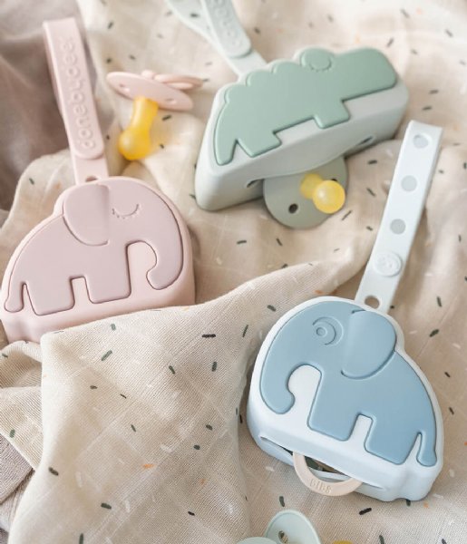 Done by Deer  Silicone pacifier pouch Elphee Powder