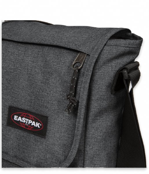 Eastpak Laptop schoudertas + 17 Inch Black Denim (77H) | Little Green Bag