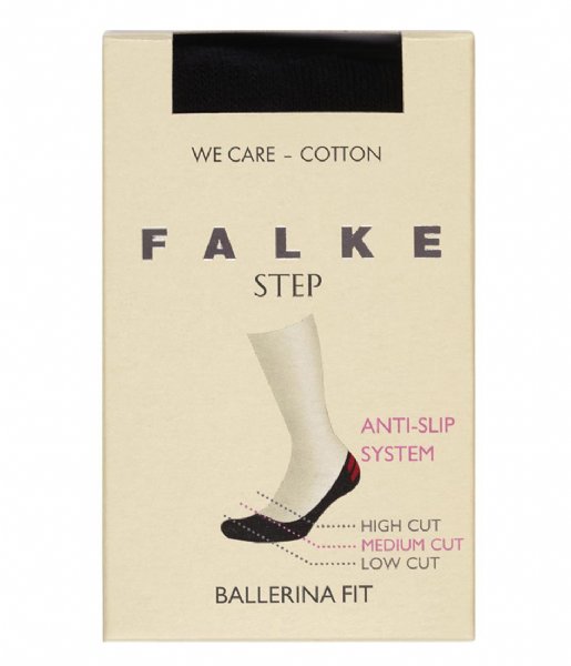 Falke  Step Medium Cut In Box Black (3000)