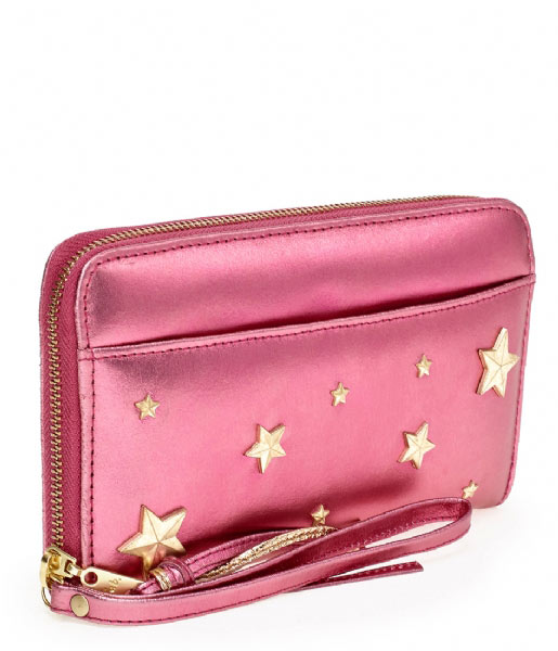 Galaxy Purse rose pink metallic Fab The Little Green Bag