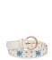 Fabienne Chapot  Treboli Studded Belt Cream White/Riad Blu (1003-3319-CAL)