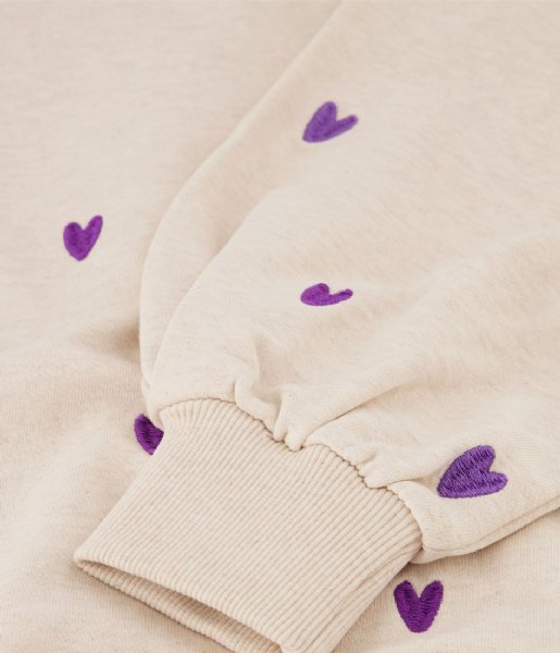 Fabienne Chapot  Dina Sweater Oatmeal/Purple (0051)