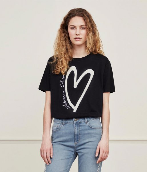 Fabienne Chapot  Bernard Heart T-Shirt Black (9001-UNI)