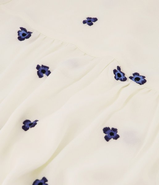 Fabienne Chapot  Lot Embro Blouse Cream White / Blue (0054)