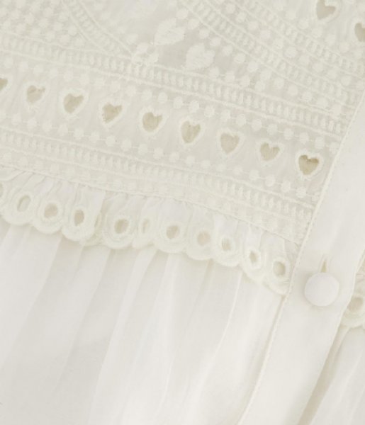 Fabienne Chapot  Tootsie Short Sleeve Blouse Cream White (1003-UNI)