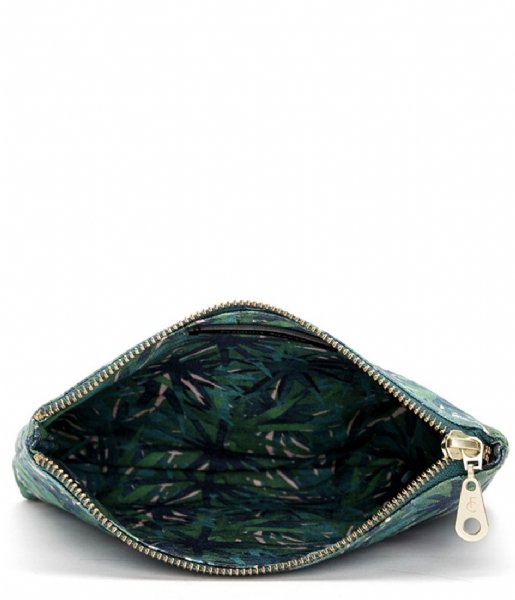 Fabienne Chapot  Make Up Bag Canvas basil green/turqoise